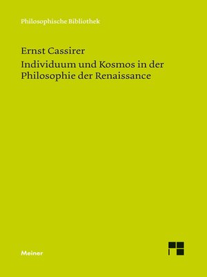cover image of Individuum und Kosmos in der Philosophie der Renaissance